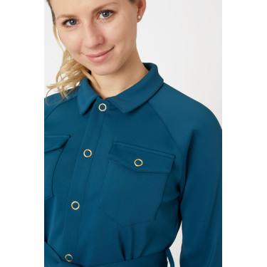 Alyssa damesoverhemd-jas Horze Legioenblauw Alyssa damesoverhemd-jas Horze Legioenblauw