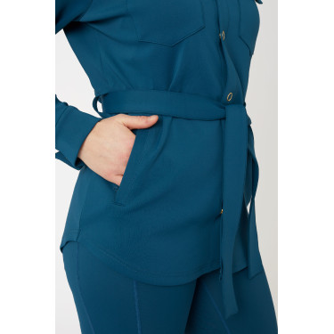 Alyssa damesoverhemd-jas Horze Legioenblauw Alyssa damesoverhemd-jas Horze Legioenblauw