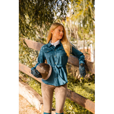 Alyssa damesoverhemd-jas Horze Legioenblauw Alyssa damesoverhemd-jas Horze Legioenblauw