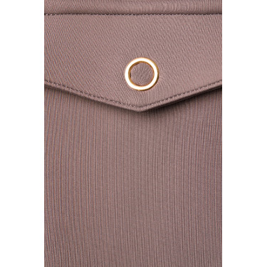 Alyssa damesoverhemd-jas Horze Grijsijzeren bruin