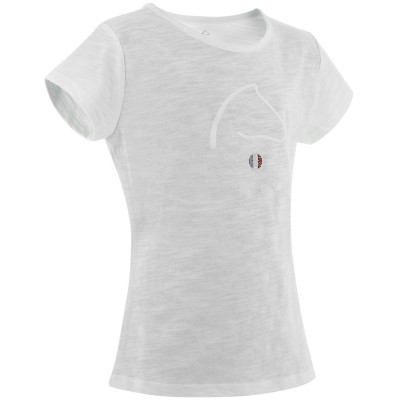 T-shirt Equithème Claire Kind Wit