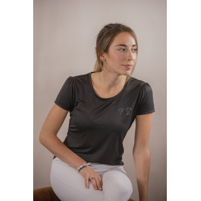 T-shirt Tecty Pénélope korte mouwen Grijs
