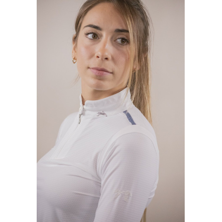 Wedstrijdpolo Pénélope Séville Mesh lange mouwen Wedstrijdpolo Pénélope Séville Mesh lange mouwen