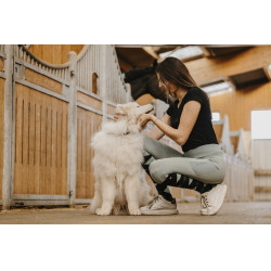 Pull-on Equithème Flora siliconen zitvlak Saliegroen