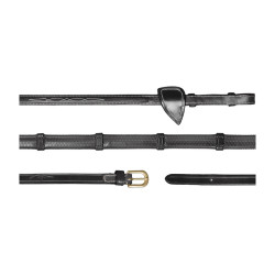 Rubberen Teugels 1/2 Met 7 Stops Dy'on D Collectie Zwart