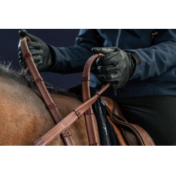 Rubberen Teugels 1/2 Met 7 Stops Dy'on D Collectie Bruin