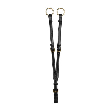 Martingaalvork met ringen Dy'on D Collection Zwart