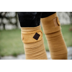 Polar Fleece Velvet Polo Bandages Kentucky Mosterdkleurig Geel