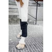 Polar Fleece Velvet Parels Kentucky Polobanden Zwart