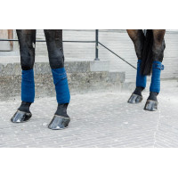 Polar Fleece Velvet Parels Kentucky Polobanden Marineblauw