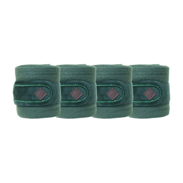 Polar Fleece Velvet Parels Kentucky Polobanden Donkergroen