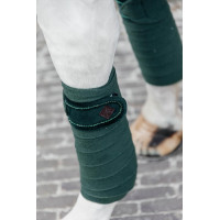 Polar Fleece Velvet Parels Kentucky Polobanden Donkergroen Polar Fleece Velvet Parels Kentucky Polobanden Donkergroen