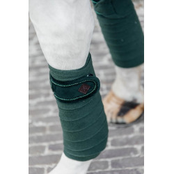 Polar Fleece Velvet Parels Kentucky Polobanden Donkergroen Polar Fleece Velvet Parels Kentucky Polobanden Donkergroen
