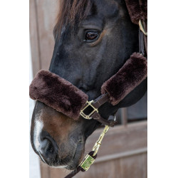 Schapenvacht hoes voor halster 4 stuks Kentucky Schapenvacht hoes voor halster 4 stuks Kentucky