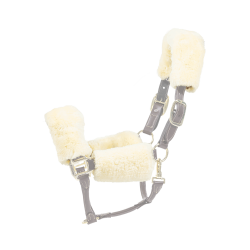 Schapenvacht hoes voor halster 4 stuks Kentucky Natuurlijk Bruin Schapenvacht hoes voor halster 4 stuks Kentucky Natuurlijk Bruin