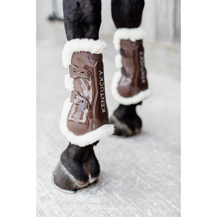 Bamboo Elastische Peesbeschermers vegan schapenvacht Kentucky Bamboo Elastische Peesbeschermers vegan schapenvacht Kentucky