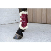 Guêtres Bamboo Élastique Velvet mouton vegan Kentucky Bordeaux