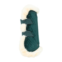 Bamboo Elastische Fluwelen Vegan Schapenvacht Gamaschen Kentucky Donkergroen