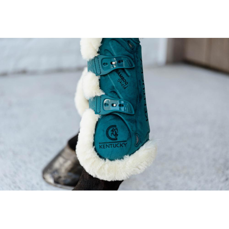 Bamboo Elastische Fluwelen Vegan Schapenvacht Gamaschen Kentucky Bamboo Elastische Fluwelen Vegan Schapenvacht Gamaschen Kentucky