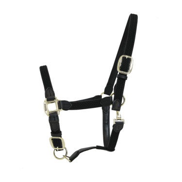 Gevlochten Nylon Halster Kentucky Zwart