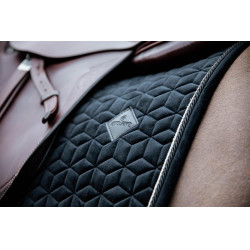 Zadeldek Basic Velvet jumping Kentucky Zwart Zadeldek Basic Velvet jumping Kentucky Zwart