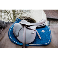 Zadeldek Basic Velvet jumping Kentucky Marineblauw