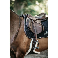 Zadeldek Fishbone Leather jumping Kentucky Zwart