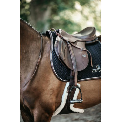 Zadeldek Fishbone Leather jumping Kentucky Zwart