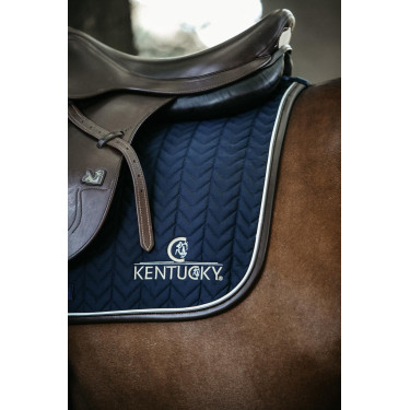 Zadeldek Fishbone Leather jumping Kentucky Marineblauw