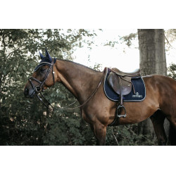 Zadeldek Fishbone Leather jumping Kentucky Marineblauw