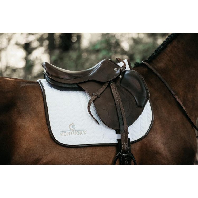 Zadeldek Fishbone Leather jumping Kentucky