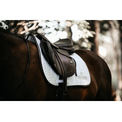 Zadeldek Fishbone Leather jumping Kentucky Wit