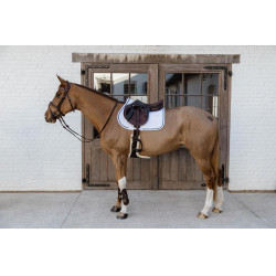 Zadeldek Glitter Rope jumping Kentucky Wit / marineblauw Zadeldek Glitter Rope jumping Kentucky Wit / marineblauw