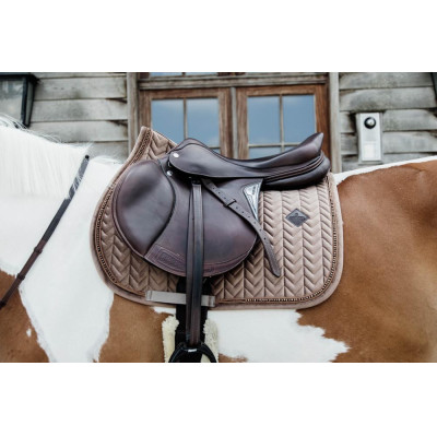 Tapis de selle Velvet Pearls jumping Kentucky Beige