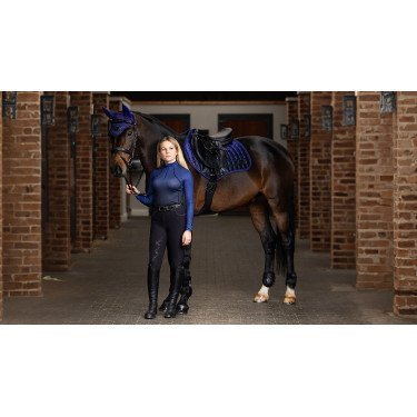 LeMieux Spectrum Close Contact Square Zadeldek Inktblauw