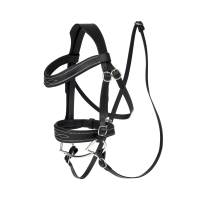 Wedstrijdhoofdstel LeMieux voor Hobby Horse Zwart