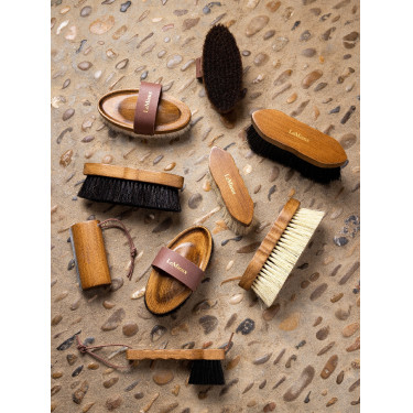 Zachte borstel Artisan LeMieux met geitenharen Bruin