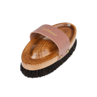 Lichaamsborstel Artisan LeMieux van schapenwol Bruin