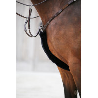 Schapenvacht voor borsttuig van Kentucky Zwart Schapenvacht voor borsttuig van Kentucky Zwart