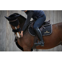 Schapenvacht hoes voor neusriem Kentucky Zwart