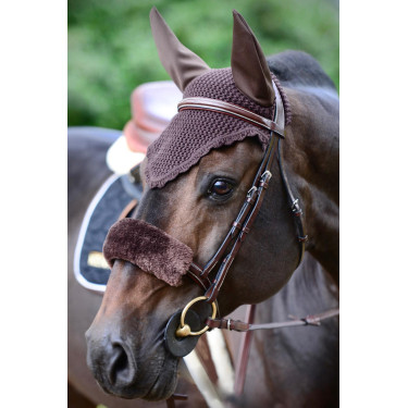 Schapenvacht hoes voor neusriem Kentucky Bruin Schapenvacht hoes voor neusriem Kentucky Bruin
