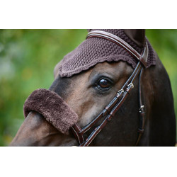 Schapenvacht hoes voor neusriem Kentucky Bruin Schapenvacht hoes voor neusriem Kentucky Bruin