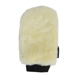 Kentucky schapenvacht poetshandschoen Natuurlijk Bruin