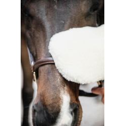 Kentucky schapenvacht poetshandschoen Natuurlijk Bruin