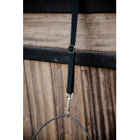 Nylon Halstertouw Met Musketonhaak En Ring Lang Kentucky Zwart