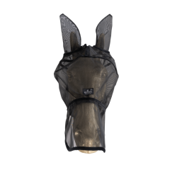 Klassiek anti-vliegenmasker met oren en neuskap Kentucky Zwart Klassiek anti-vliegenmasker met oren en neuskap Kentucky Zwart