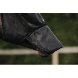 Klassiek anti-vliegenmasker met oren en neuskap Kentucky Zwart Klassiek anti-vliegenmasker met oren en neuskap Kentucky Zwart