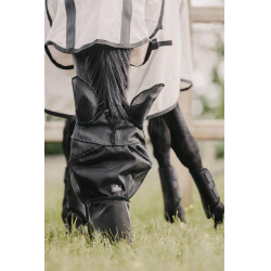 Klassiek anti-vliegenmasker met oren en neuskap Kentucky Zwart Klassiek anti-vliegenmasker met oren en neuskap Kentucky Zwart