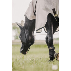 Klassiek anti-vliegenmasker met oren en neuskap Kentucky Zwart Klassiek anti-vliegenmasker met oren en neuskap Kentucky Zwart