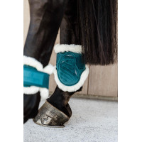 Jong paarden kogelbeschermer Velvet vegan schapenvacht Kentucky Smaragd
